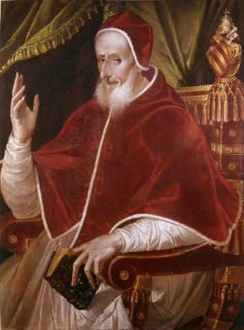 Portrait of Pope Pius V, 1579, Bartolomeo Passarotti
