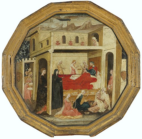 The Birth of John the Baptist, 1428, Bartolomeo di Fruosino