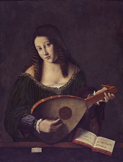 A Girl with a Lute, 1520, Bartolomeo Veneto