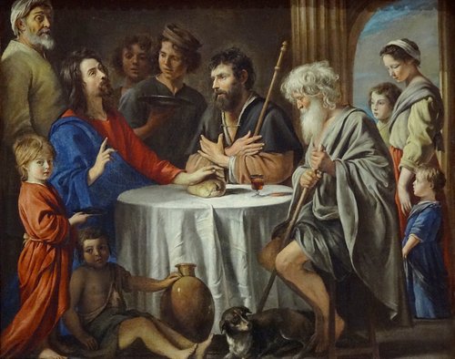 Les Pèlerins d'Emmaüs, 1650, frères Le Nain