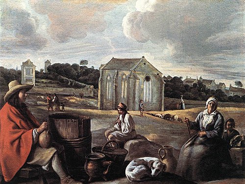 Peasants in a Landscape, 1643, frères Le Nain