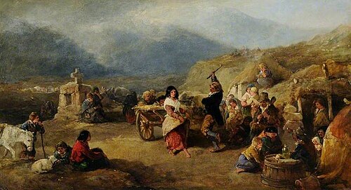 Saturday Evening in Connemara, Ireland, , Francis William Topham