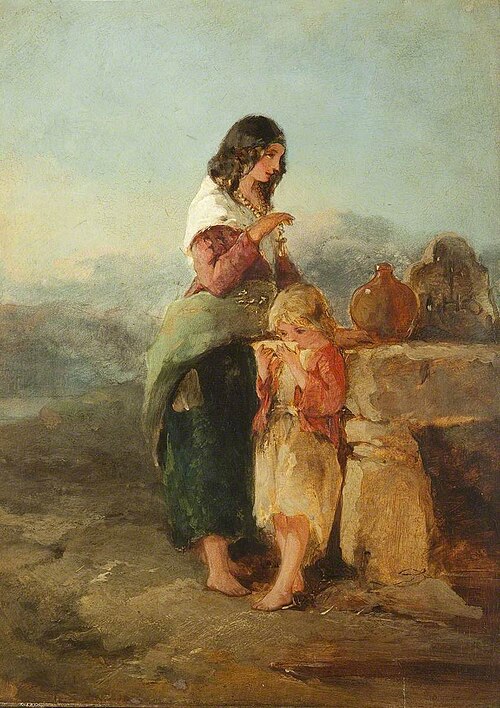 At the Well, , Francis William Topham