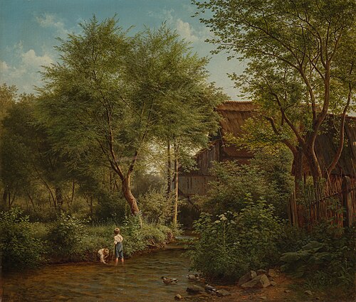 By the Brook, 1871, Bedřich Havránek