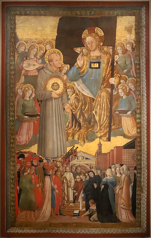 Gonfalon of Saint Bernardino, 1465, Benedetto Bonfigli