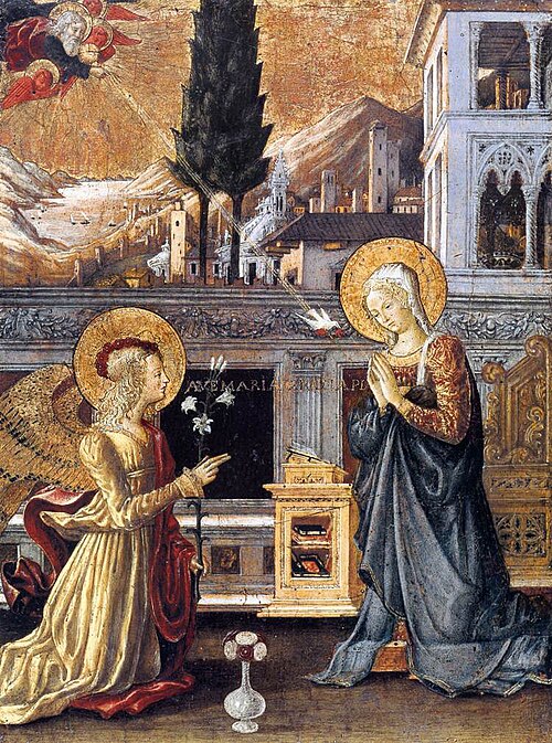 The Annunciation, 1455, Benedetto Bonfigli