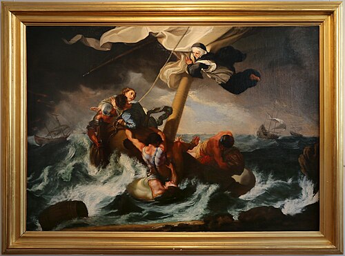 Sainte Catherine Thomas sauve des naufragés, , Benedetto Luti