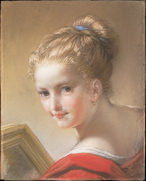 Study of a Girl in Red, 1717, Benedetto Luti