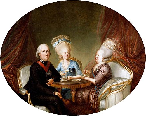 The Elector of Trier and his sisters, 1780, Benedikt Beckenkamp