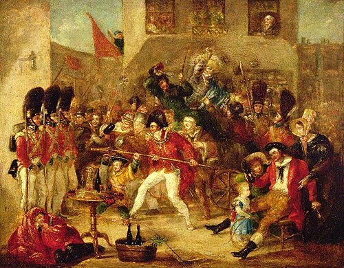 Chairing the Member, 1828, Benjamin Haydon