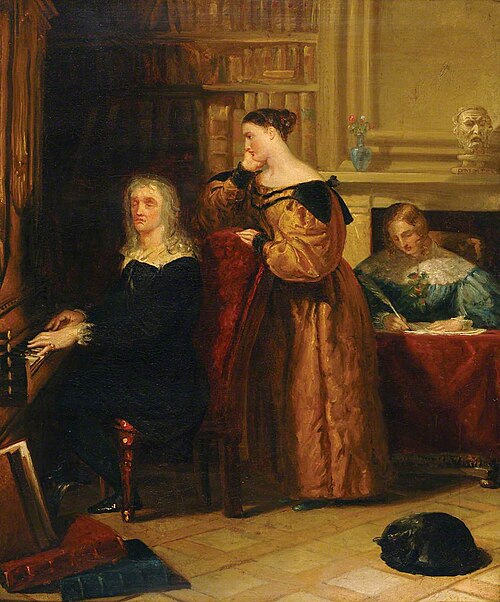 Milton and His Daughters at the Organ, 1839, Benjamin Haydon