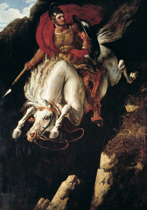 Curtius Leaping into the Gulf, 1842, Benjamin Haydon