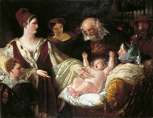 Mary, Queen of Scots When an Infant, 1842, Benjamin Haydon