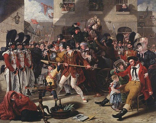 Chairing the Member, 1828, Benjamin Haydon