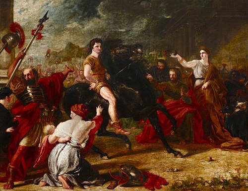 Alexander the Great taming Bucephalus, 1826, Benjamin Haydon