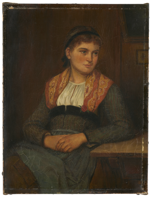 Jeune paysanne, 1900, Benjamin Vautier