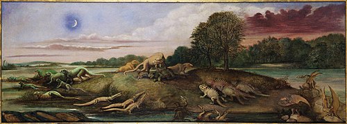 Jurassic Life of Europe, 1877, Benjamin Waterhouse Hawkins