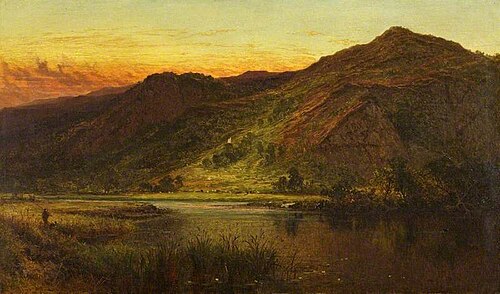 Sunset, Llyn Crafnant, 1870, Benjamin Williams Leader