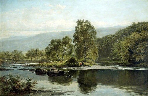 Near Capel Curig, 1872, Benjamin Williams Leader