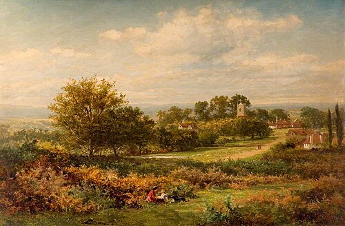 Near Line Park, Kent, 1873, Benjamin Williams Leader