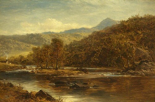 On the Lledr River, 1875, Benjamin Williams Leader