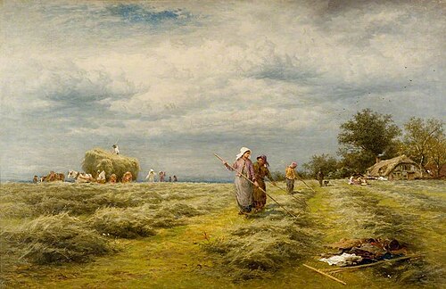 Haymaking, 1876, Benjamin Williams Leader