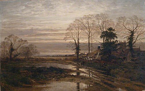 February Fill Dyke, 1881, Benjamin Williams Leader