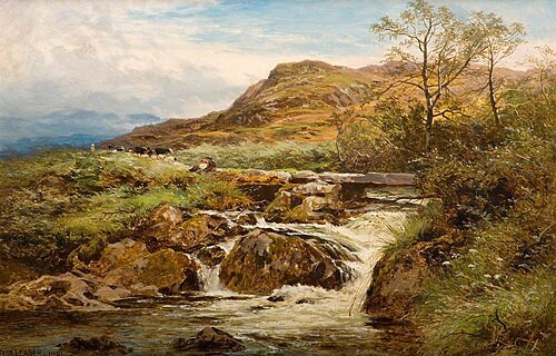 On the Lledr, 1881, Benjamin Williams Leader