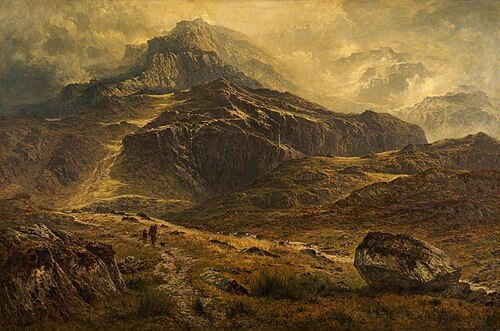Glyder Fawr, Snowdon Range, 1881, Benjamin Williams Leader