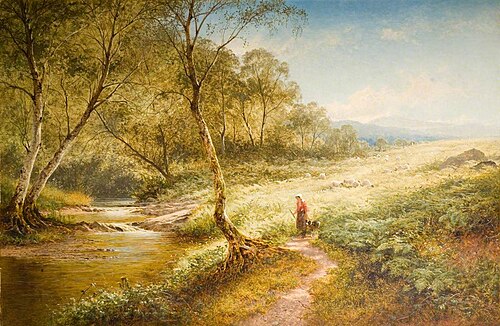 Summertime, a Stream, near Dolgellau, 1881, Benjamin Williams Leader