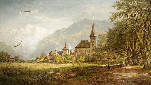 Interlaken, 1882, Benjamin Williams Leader