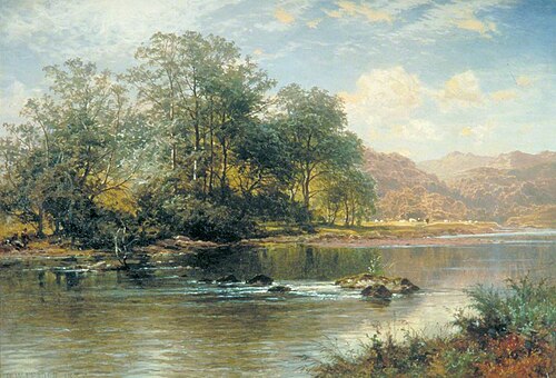 The Stream in Summertime, 1887, Benjamin Williams Leader