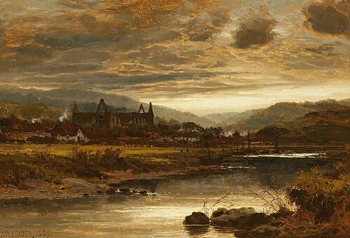 Tintern Abbey, 1889, Benjamin Williams Leader