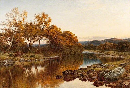 A Golden Eve, 1896, Benjamin Williams Leader