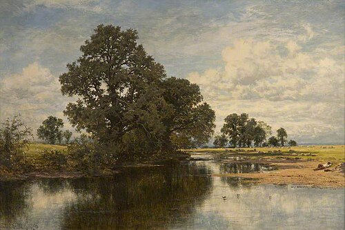 Green Pastures and Still Waters, 1896, Benjamin Williams Leader