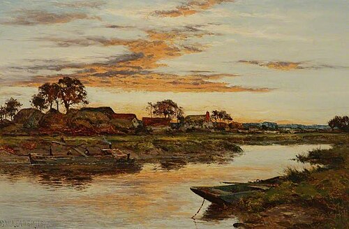 Evening on the Severn, 1897, Benjamin Williams Leader