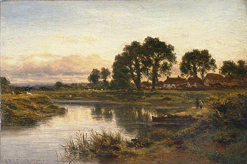 On the Severn below Worcester, 1897, Benjamin Williams Leader