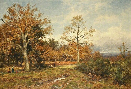 Autumn in a Surrey Wood, 1902, Benjamin Williams Leader