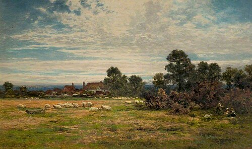 A Surrey Meadow, 1902, Benjamin Williams Leader