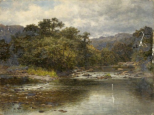 On the Llugwy River, 1907, Benjamin Williams Leader