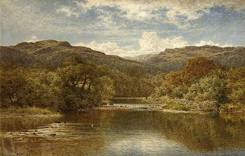 A Welsh River, 1907, Benjamin Williams Leader
