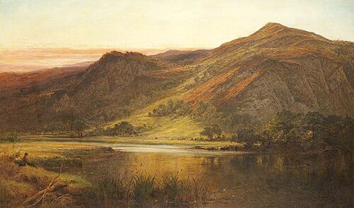 A Summer Evening, Derwentwater, 1889, Benjamin Williams Leader