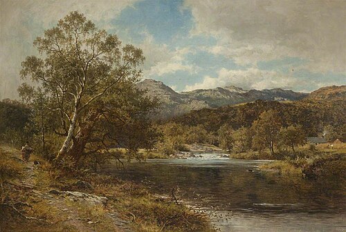On the Llugwy, North Wales, , Benjamin Williams Leader