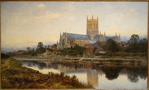 Worcester Cathedral, 1894, Benjamin Williams Leader