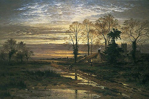 February Fill Dyke, 1881, Benjamin Williams Leader