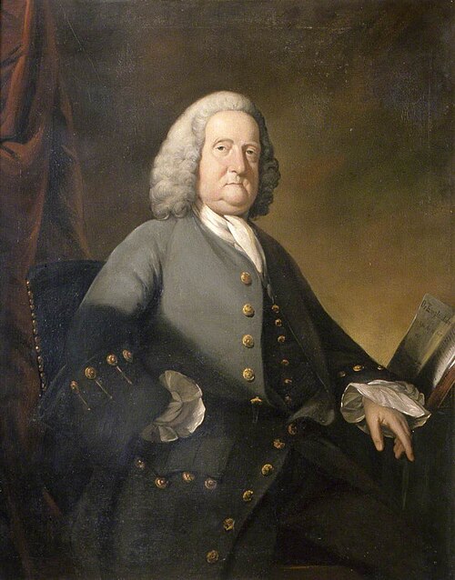 Dr Richard Russell, FRS, 1755, Benjamin Wilson