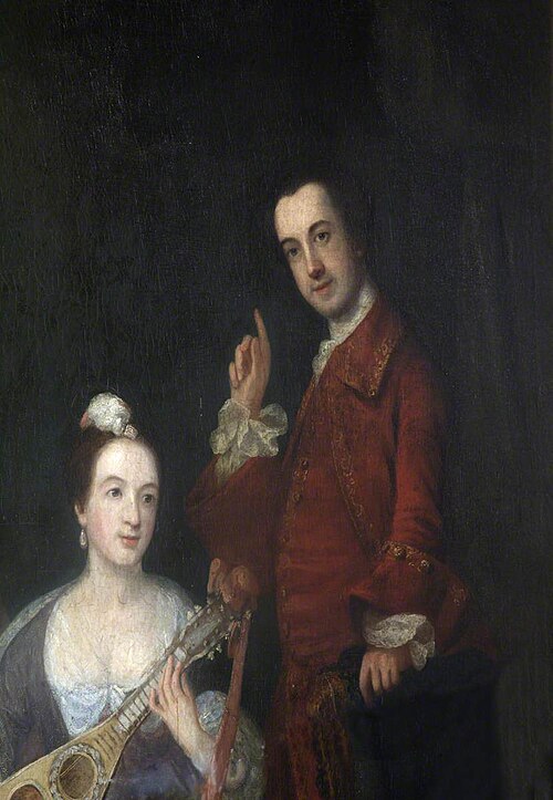 Edward Eliot (1727–1804), 1st Lord Eliot and His Wife (detail), 1769, Benjamin Wilson