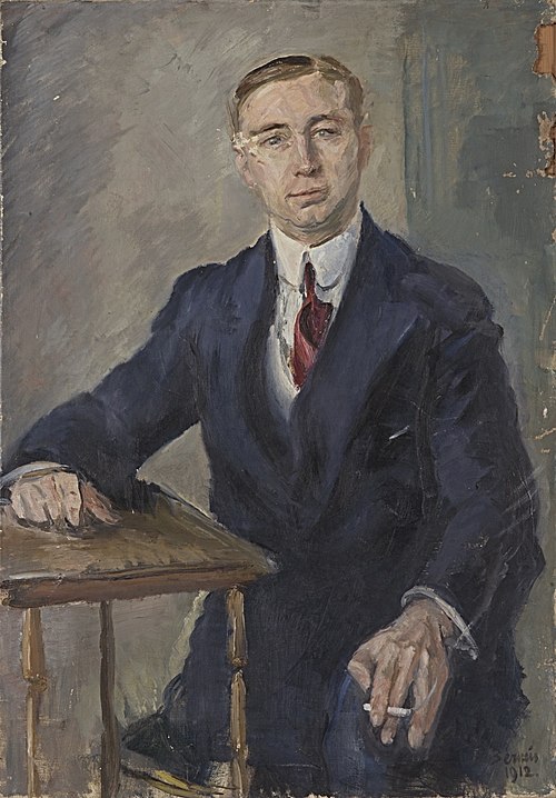 Herrenportrait Schmidt [Bildnis Rud. Johann Schmied], 1912, Benno Berneis