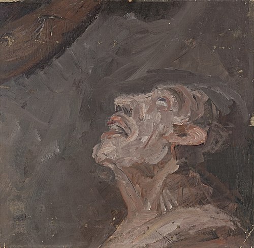 Schächerkopf [Ausschnitt aus einer Kreuzigung], 1912, Benno Berneis