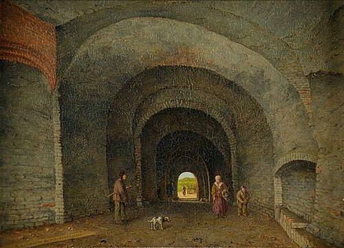 Gezicht vanuit de Ziekerstraat door de Ziekerpoort te Nijmegen, 1876, Rudolphus Lauwerier